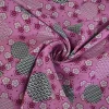 Katoen poplin – Roze bloemen en stippen
