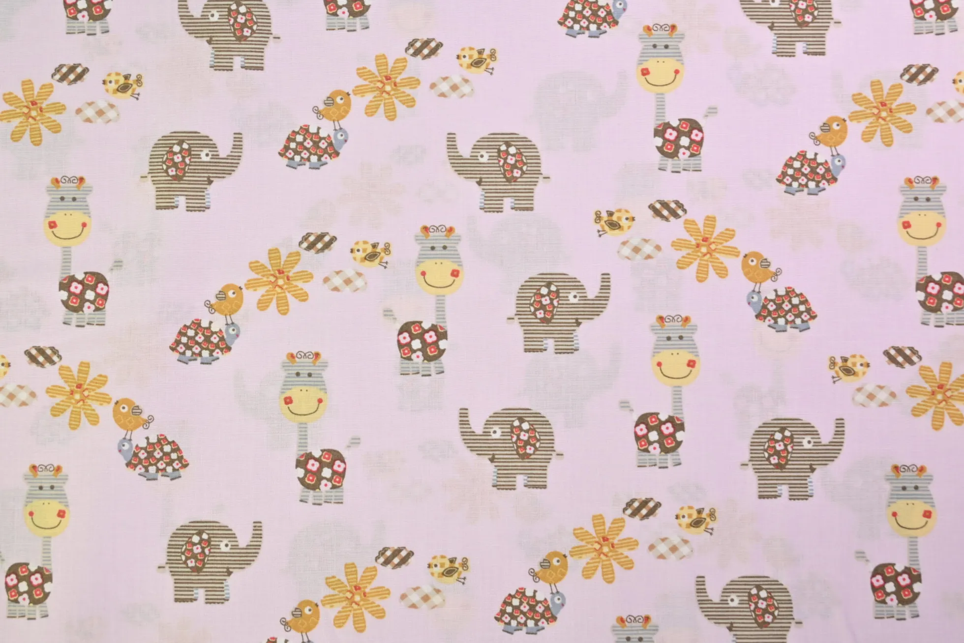 Katoen poplin – Safari Smiles