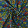 Katoen poplin – Schedel blauw
