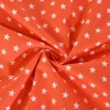 Katoen poplin – Stars on orange