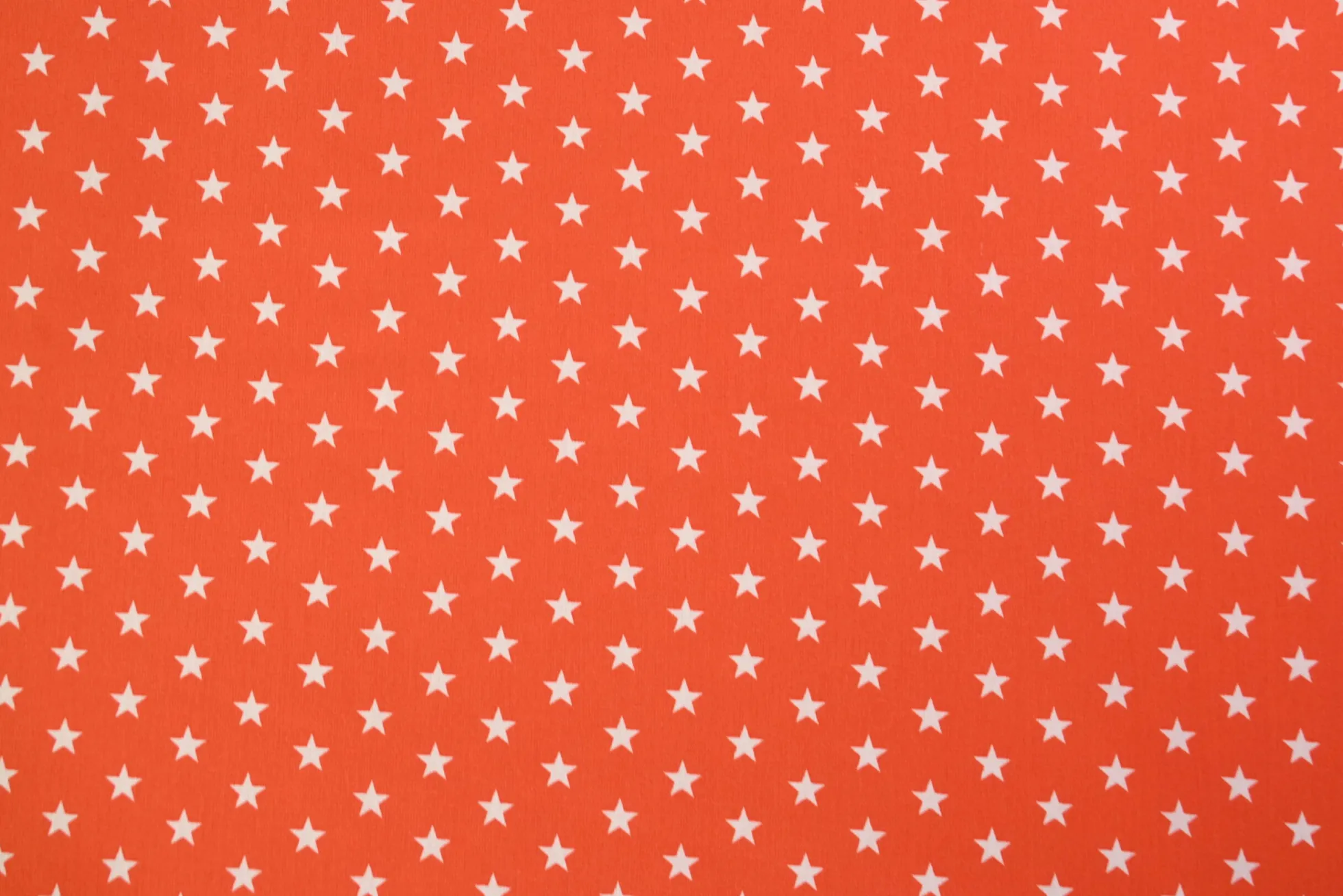 Katoen poplin – Stars on orange