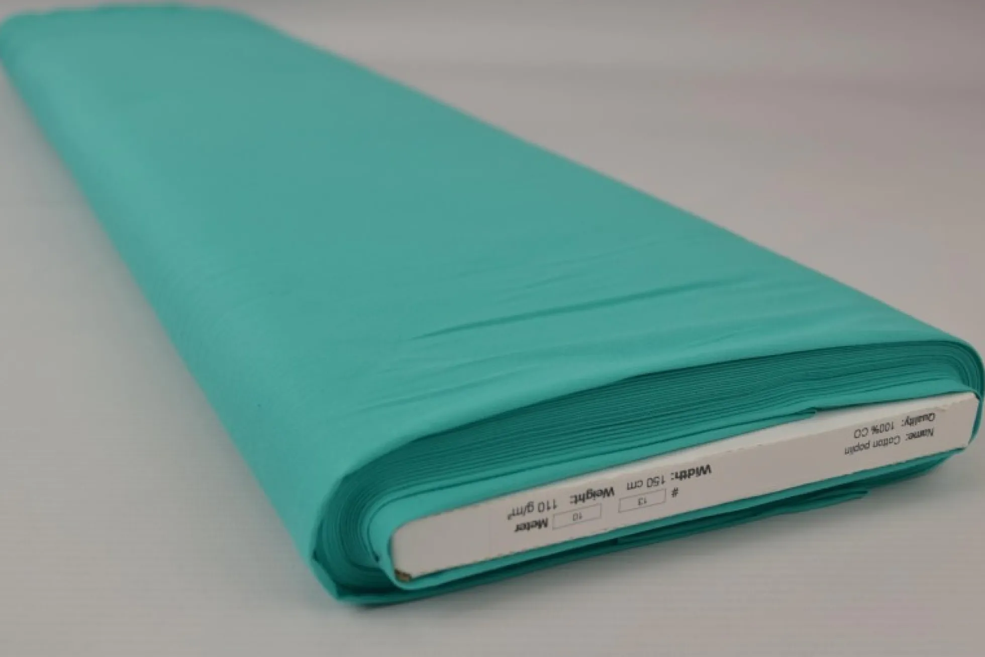 Katoen Poplin: Turquoise