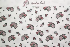 Katoen poplin – Vintage Rose Posy