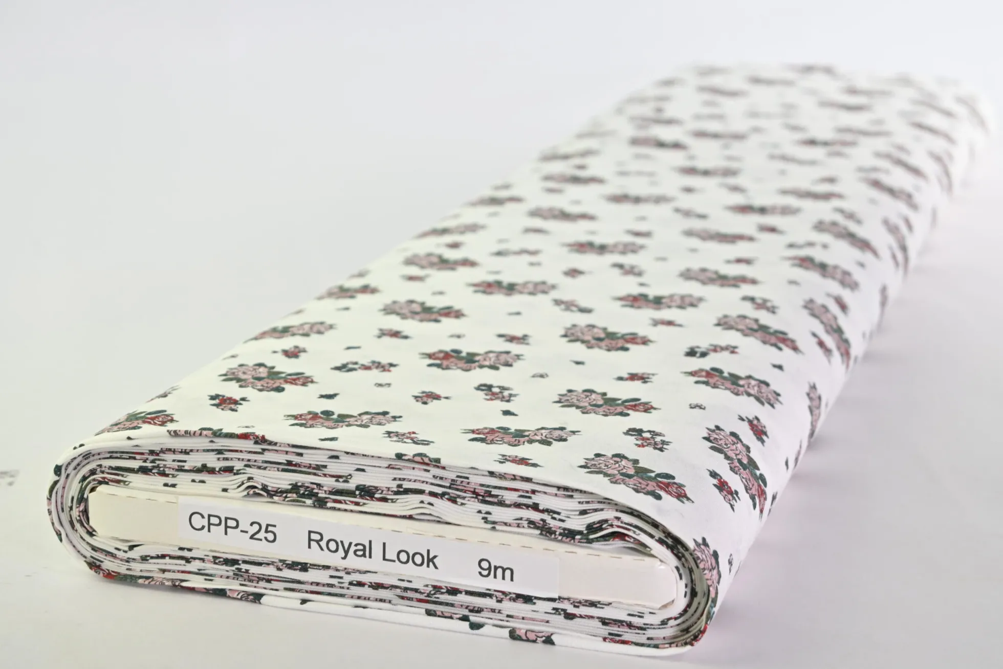 Katoen poplin – Vintage Rose Posy