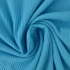 Katoen rib jersey – Aqua