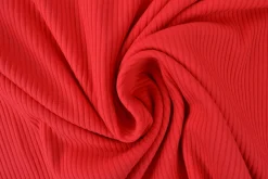 Katoen rib jersey – Rood