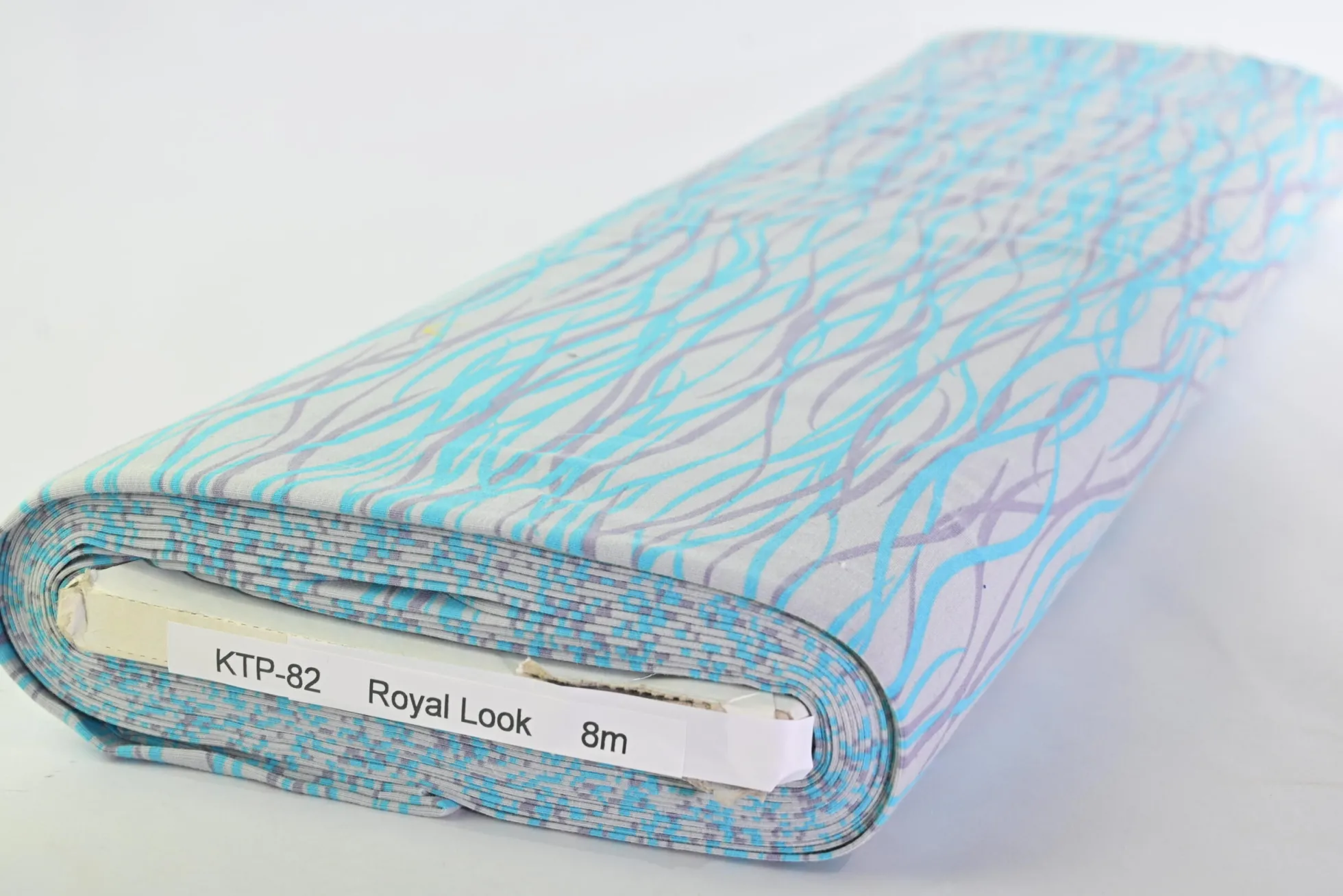 Katoen tricot – Aqua Flow Lines