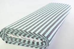 Katoen tricot – Baby blue grey stripes