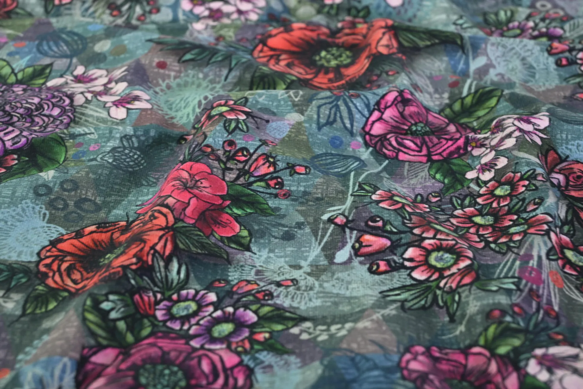Katoen tricot – Bloom Symphony