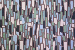 Katoen tricot – Blue Mint Mosaic Blocks