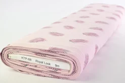 Katoen tricot – Blush Pink Palm Fronds