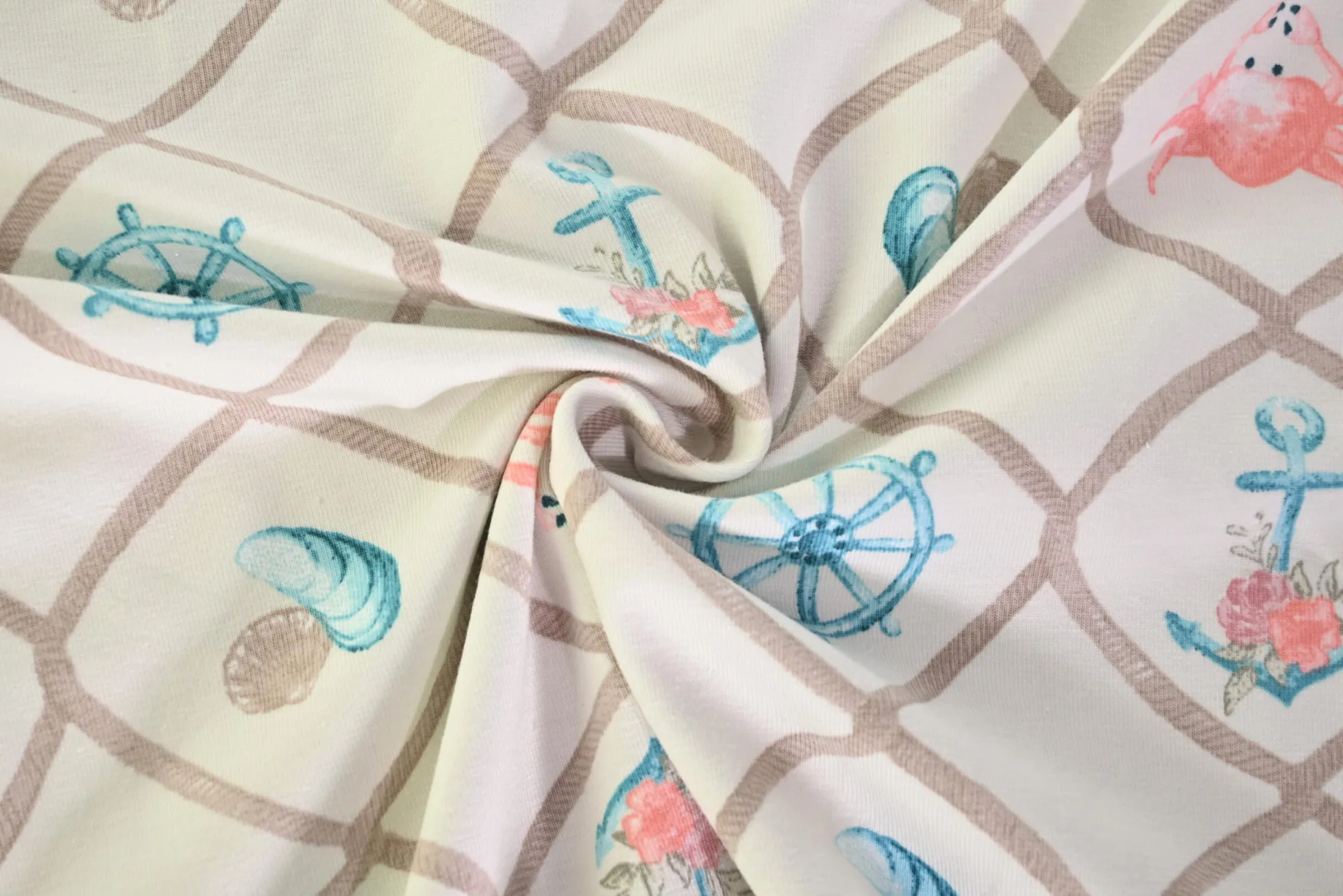 Katoen tricot – Coastal Charm Ivory