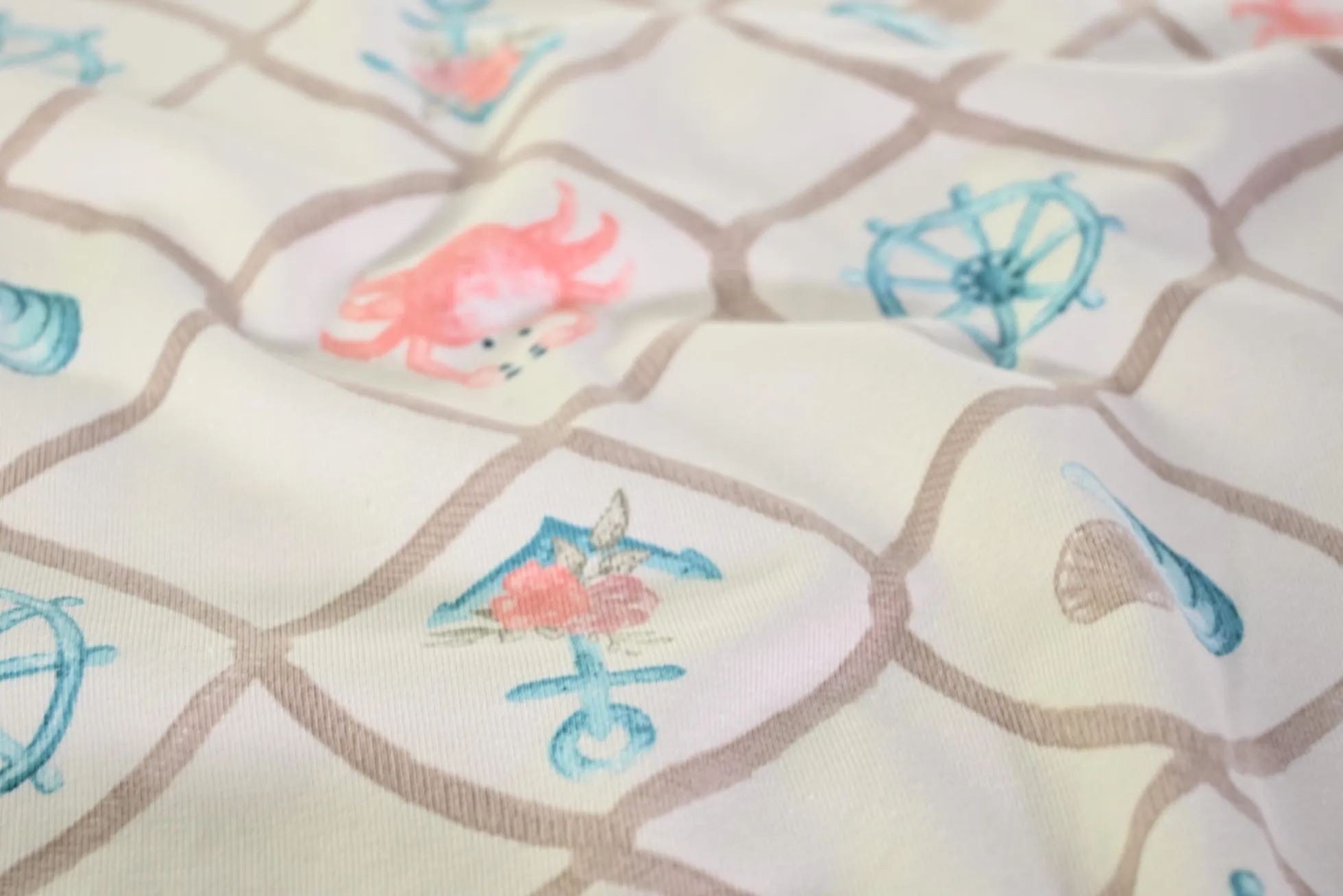 Katoen tricot – Coastal Charm Ivory
