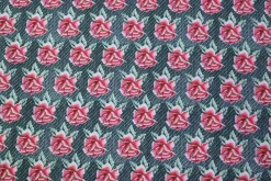 Katoen tricot – Denim Roses