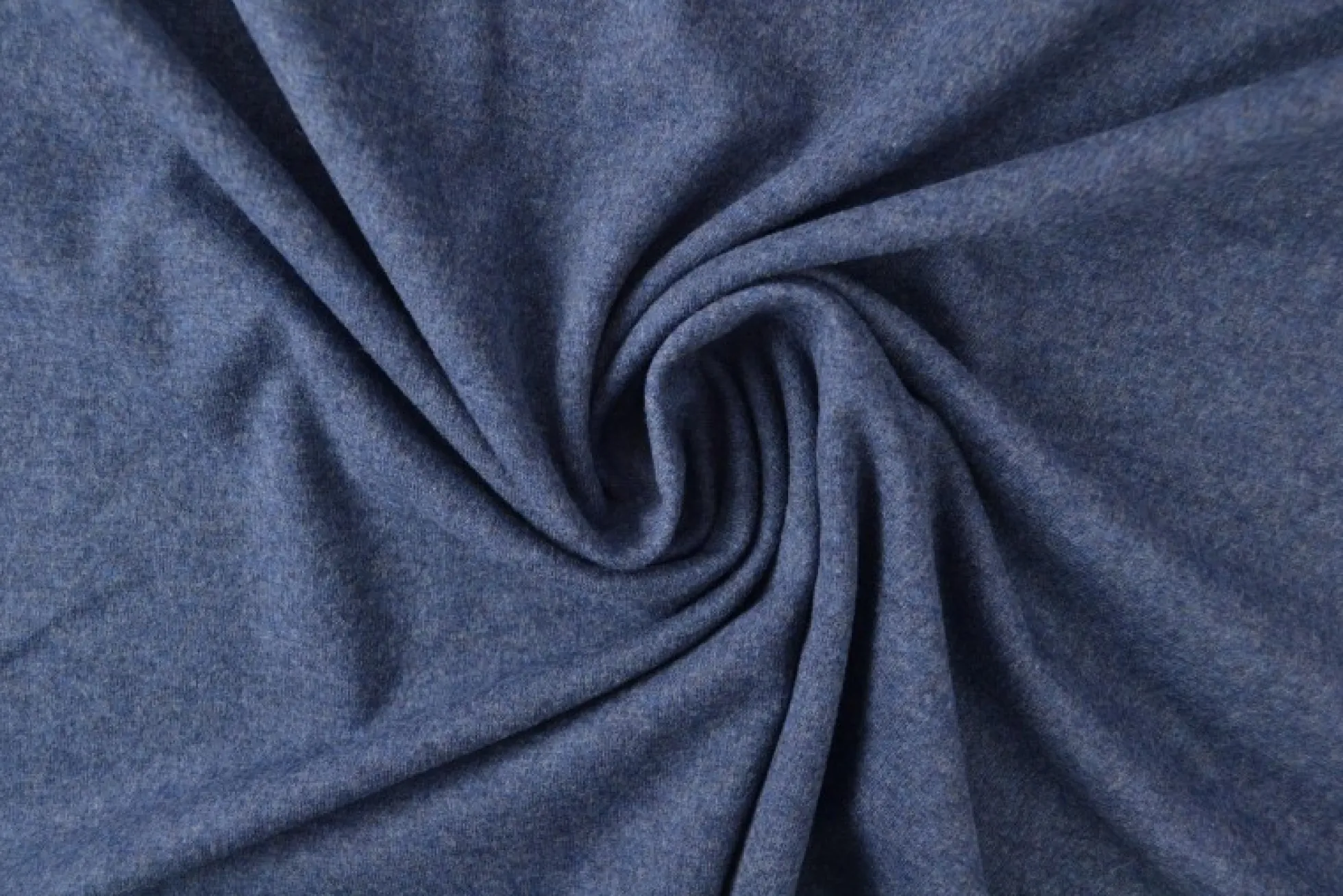 Katoen tricot: Donker jeans melange