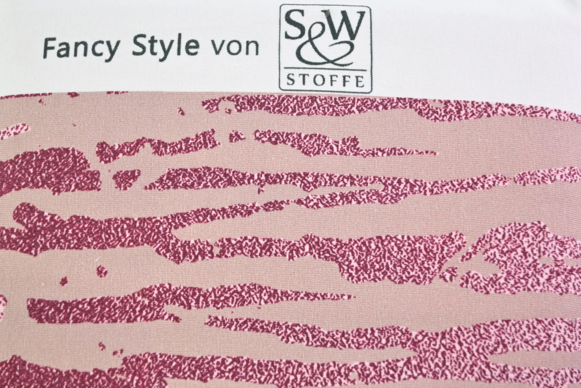 Katoen tricot – Dusty Pink Woodgrain