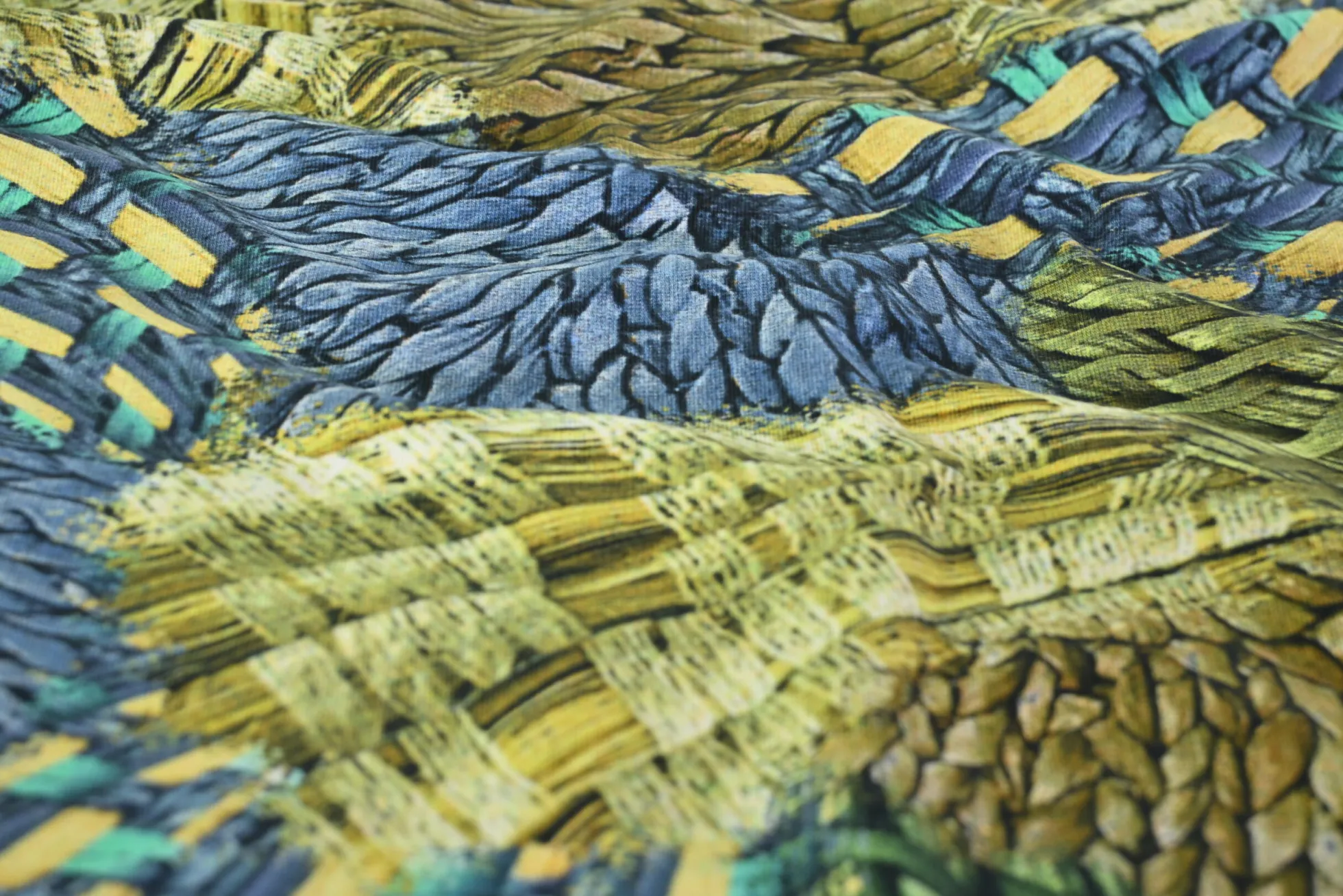 Katoen tricot – Emerald Texture