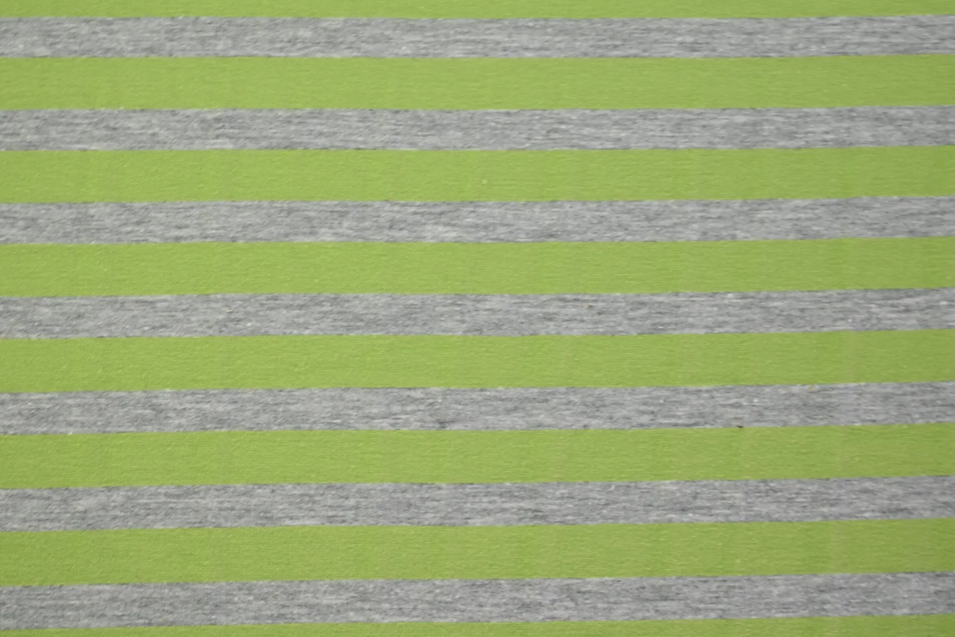 Katoen tricot – Green and grey marl stripes
