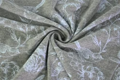 Katoen tricot – Grey Woodland Sketch