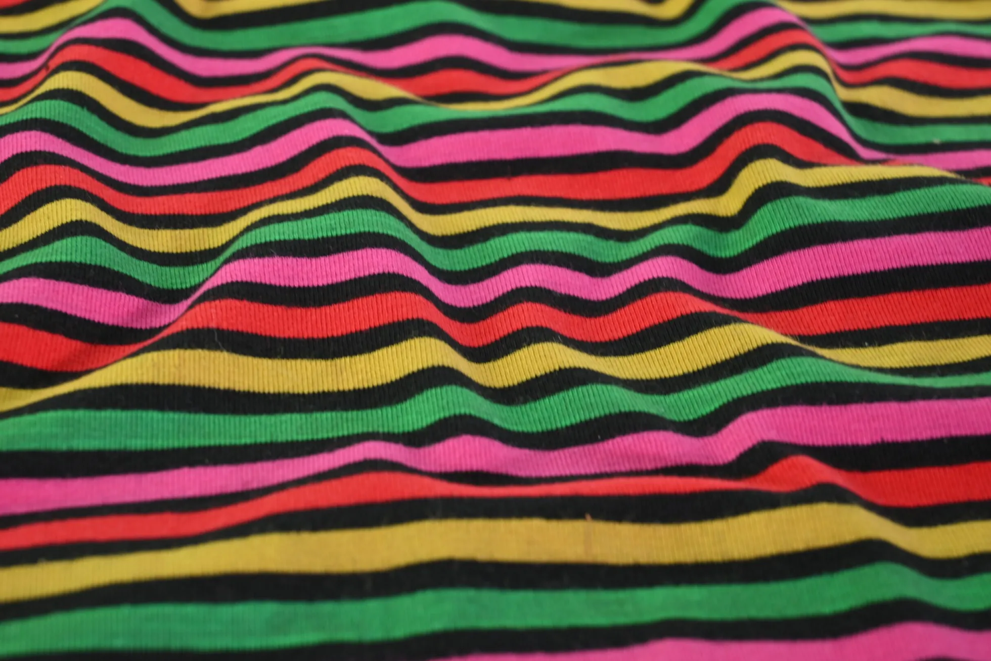 Katoen tricot – Happy stripes