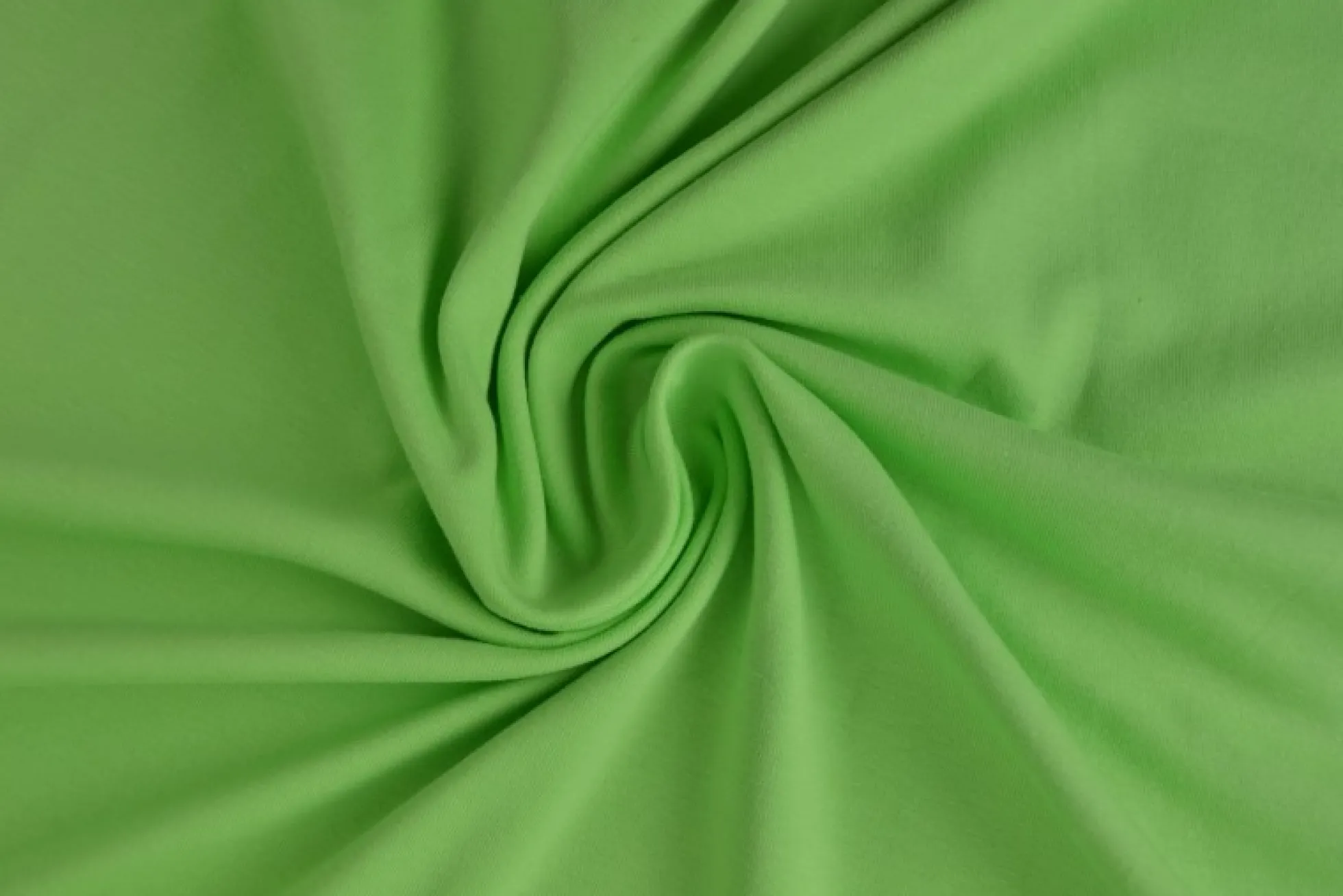 Katoen Tricot: Limegroen