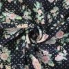 Katoen tricot – Midnight Rose Bouquet
