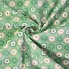 Katoen tricot – Mint Retro Daisy Dot
