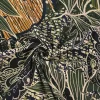 Katoen tricot – Olive Mustard Jungle Leaves