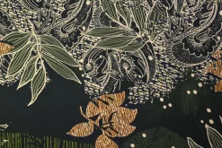 Katoen tricot – Olive Mustard Jungle Leaves