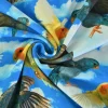 Katoen tricot – Parakeet in the Clouds