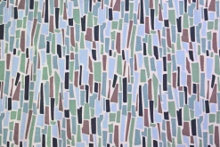 Katoen tricot – Pastel Blue Mosaic