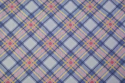 Katoen tricot – Pastel checkered