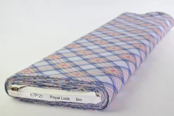 Katoen tricot – Pastel checkered