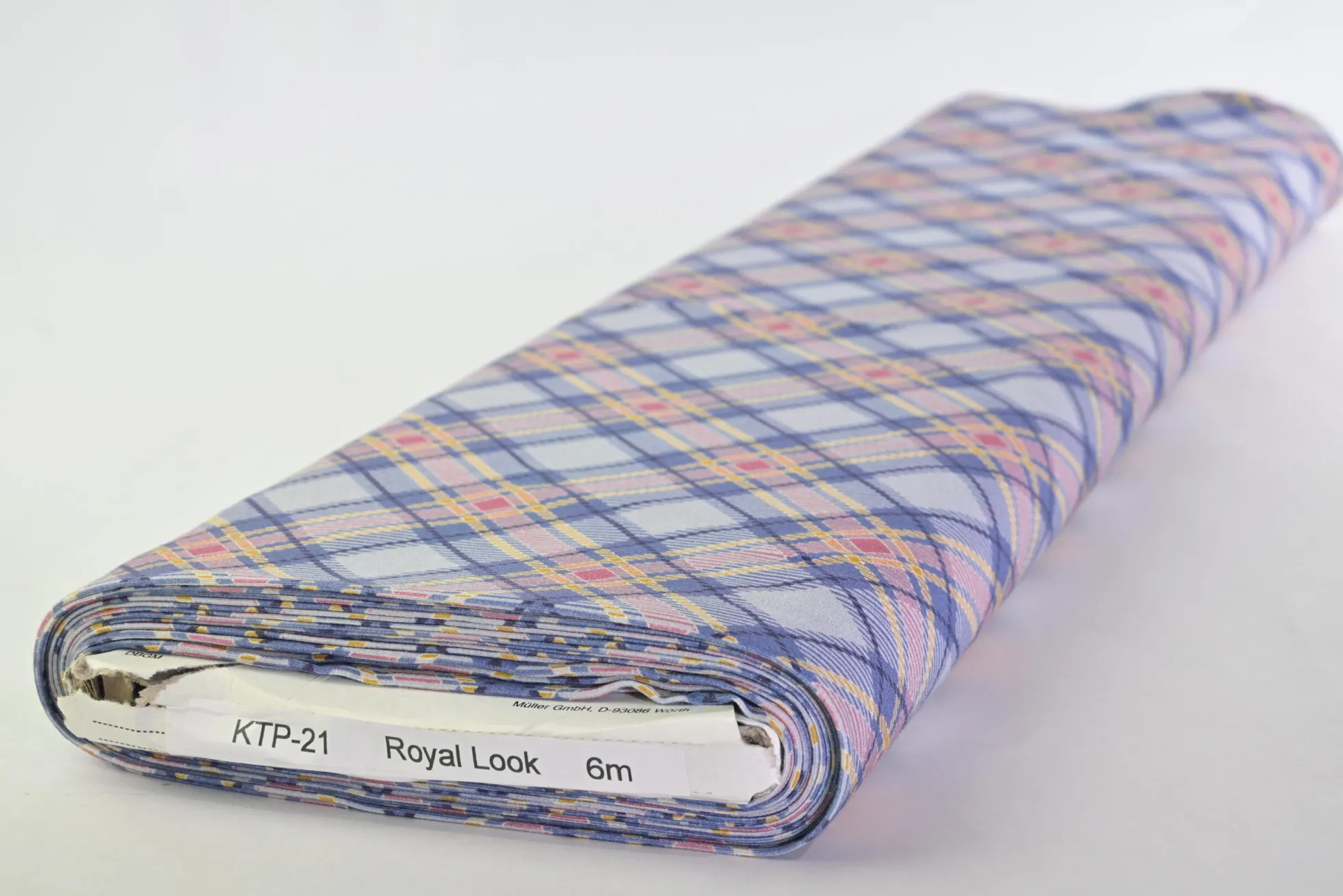 Katoen tricot – Pastel checkered