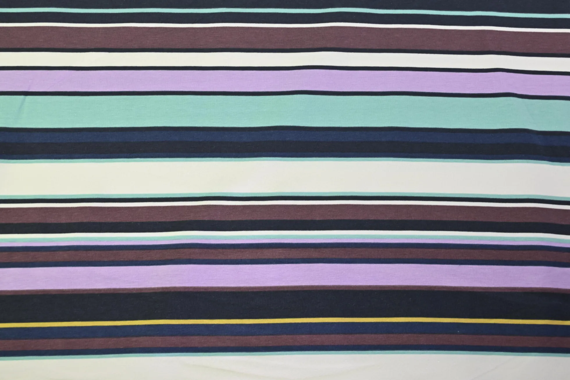 Katoen tricot – Pastel Horizon Stripe
