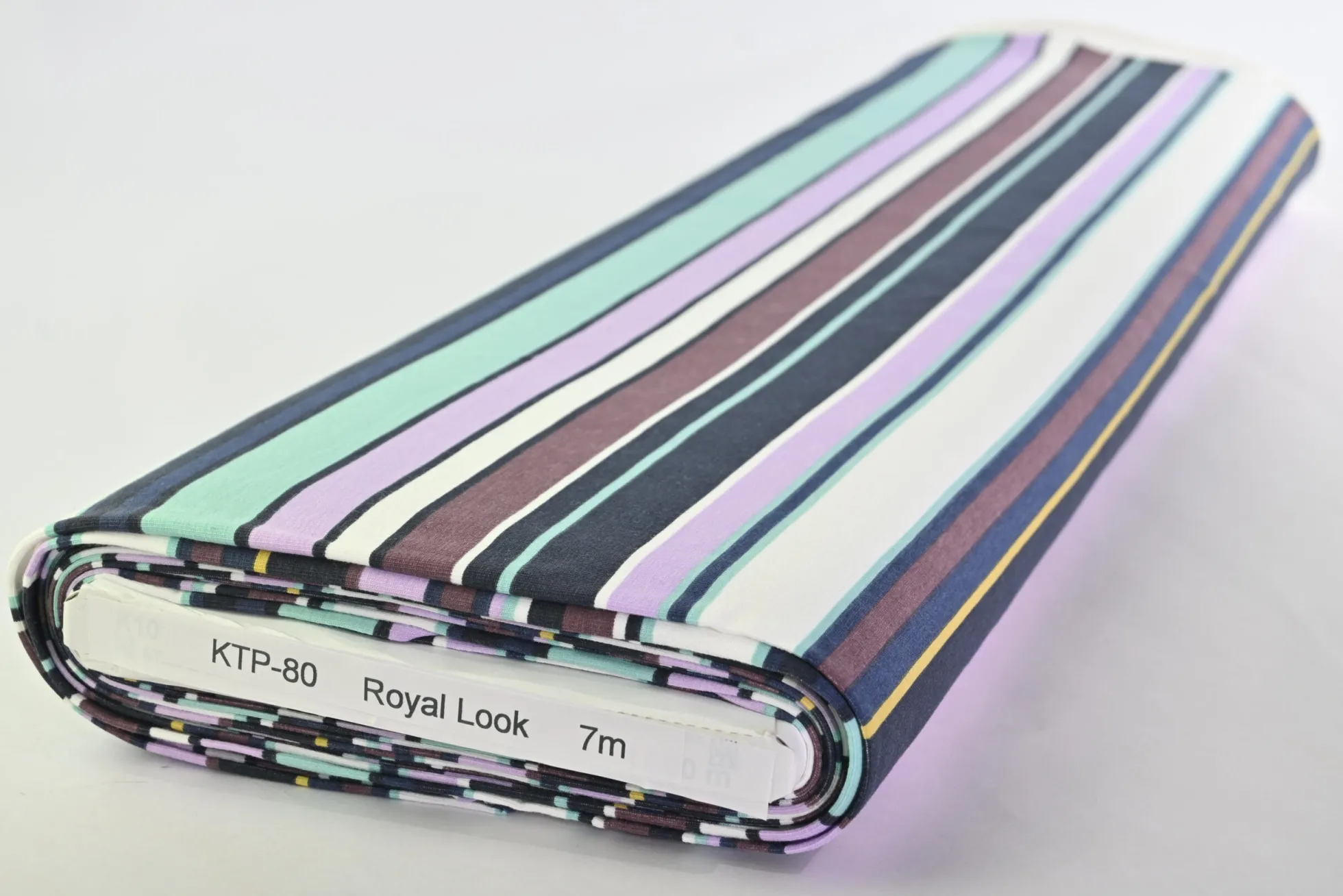 Katoen tricot – Pastel Horizon Stripe