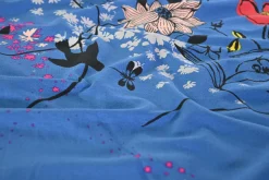Katoen tricot – Royal Blue Wildflower Garden