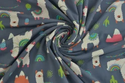 Katoen tricot Royal – Lama donkergrijs