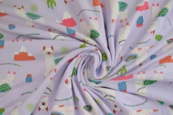 Katoen tricot Royal – Lama lavendel