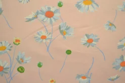 Katoen tricot Royal – Madeliefjes babyroze