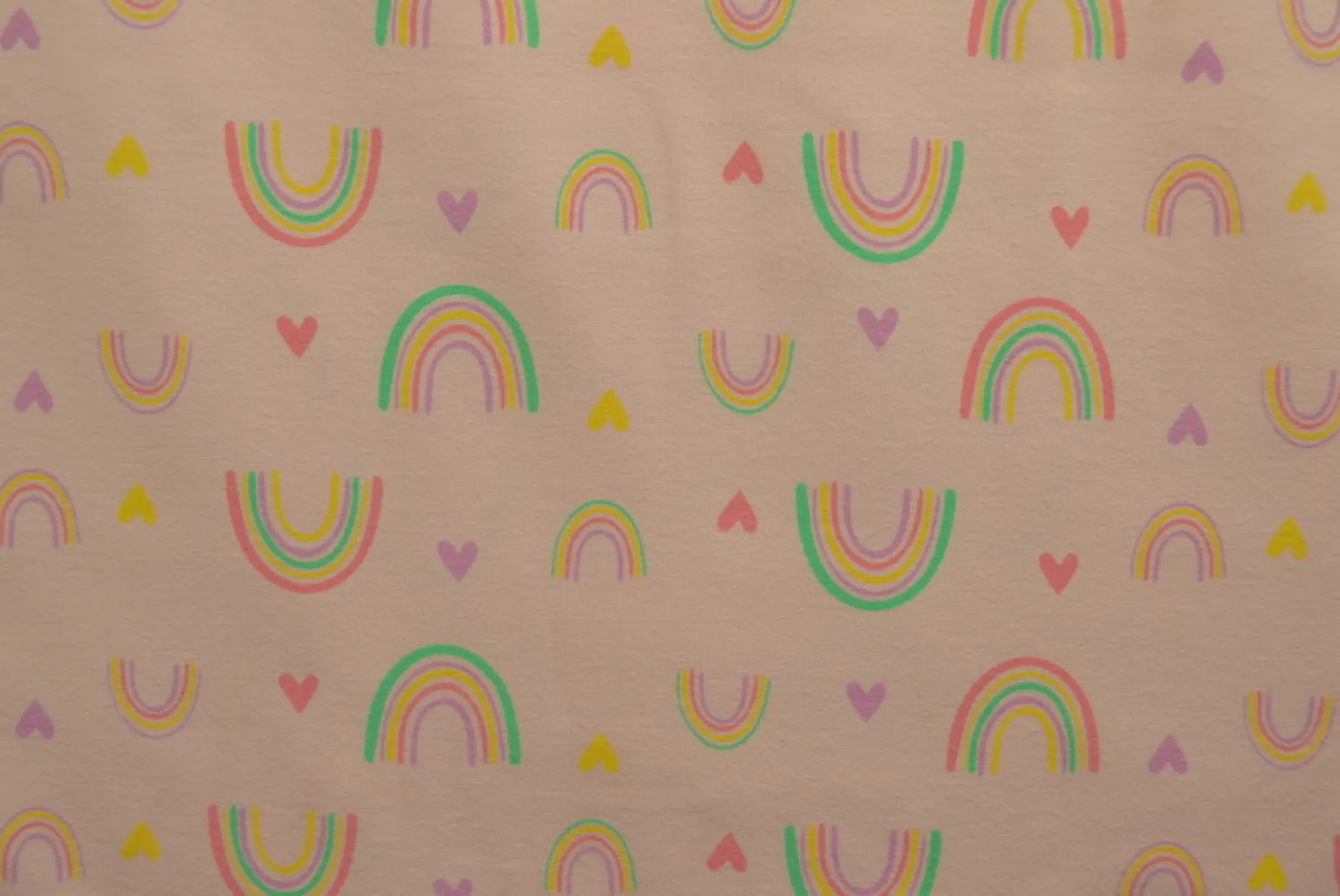 Katoen tricot Royal – Regenboog babyroze