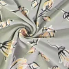Katoen tricot – Sage Yellow Magnolia