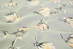 Katoen tricot – Sage Yellow Magnolia