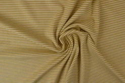 Katoen tricot soft touch – Beige & off-white stripes