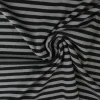 Katoen tricot soft touch – Dark grey & black stripes