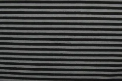 Katoen tricot soft touch – Dark grey & black stripes