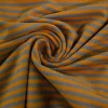 Katoen tricot soft touch – Dark grey & dark ocher stripes