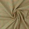 Katoen tricot soft touch – Green & ocher stripes