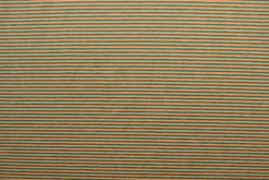 Katoen tricot soft touch – Green & ocher stripes