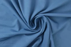Katoen tricot: Staalblauw